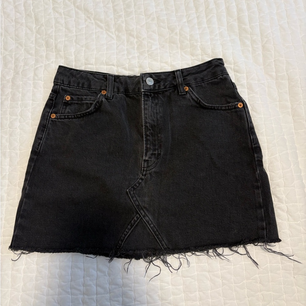 Topshop Charcoal Mini Skirt